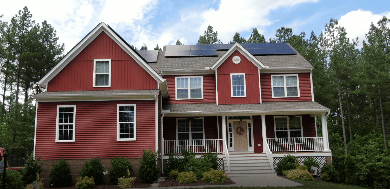 Home with rooftop solar